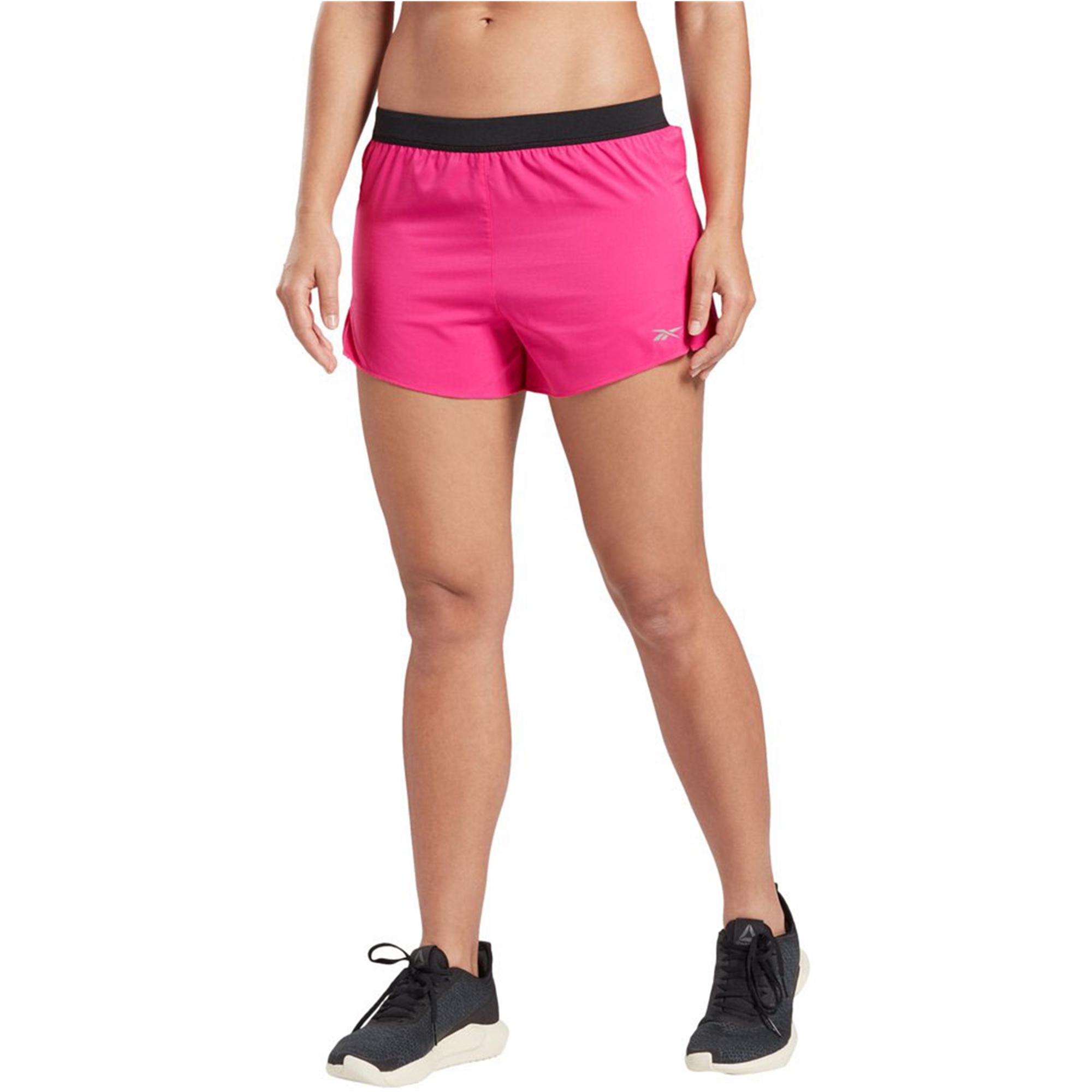 Reebok Womens 3 Inch Athletic Workout Shorts, Pink, Small